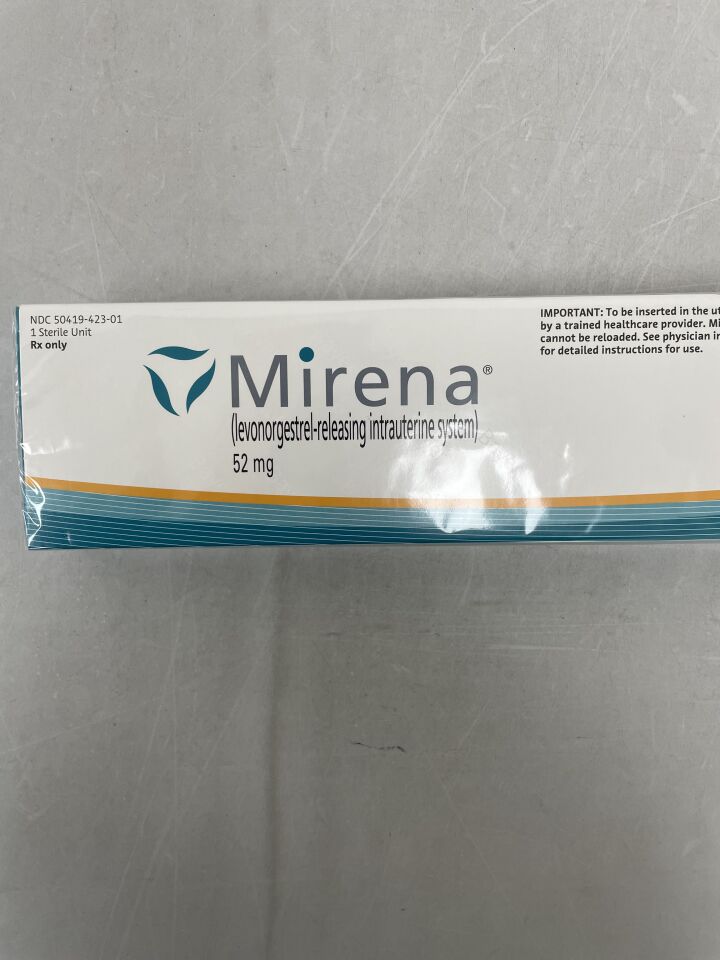 50419-423-01 - BAYER - Mirena levonorgestrel-releasing intrauterine system 52mg, (BX/1) - ( Expiry Date: 2025-04-30 )