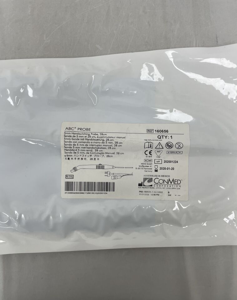 160656 - CONMED - 5mm ABC Laparoscopic Probe with Handswitch, 28cm, (EA) - ( Expiry Date: 2025-01-20 )