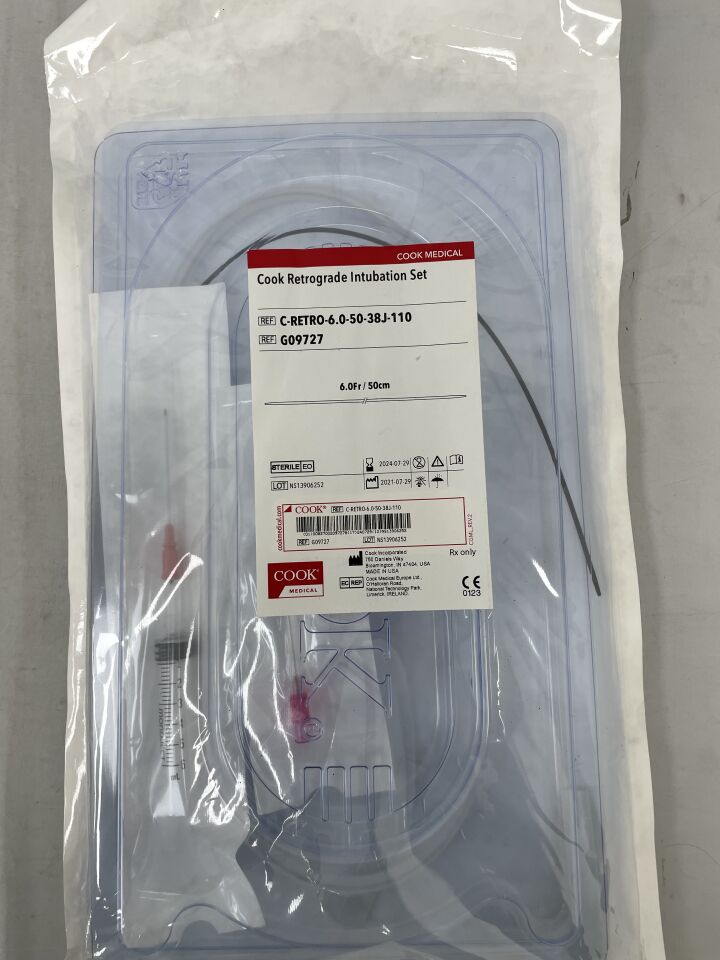 G09727 - COOK - retrograde intubation set 6f x 110cm, () - ( Expiry Date: 2024-03-05 )