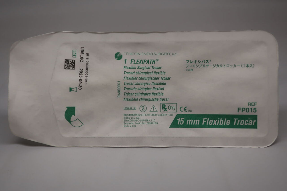 FP015 - ETHICON - Flexipath Flexible Thoracic Trocar, 15 dia. x 80 mm Length, (EA)
