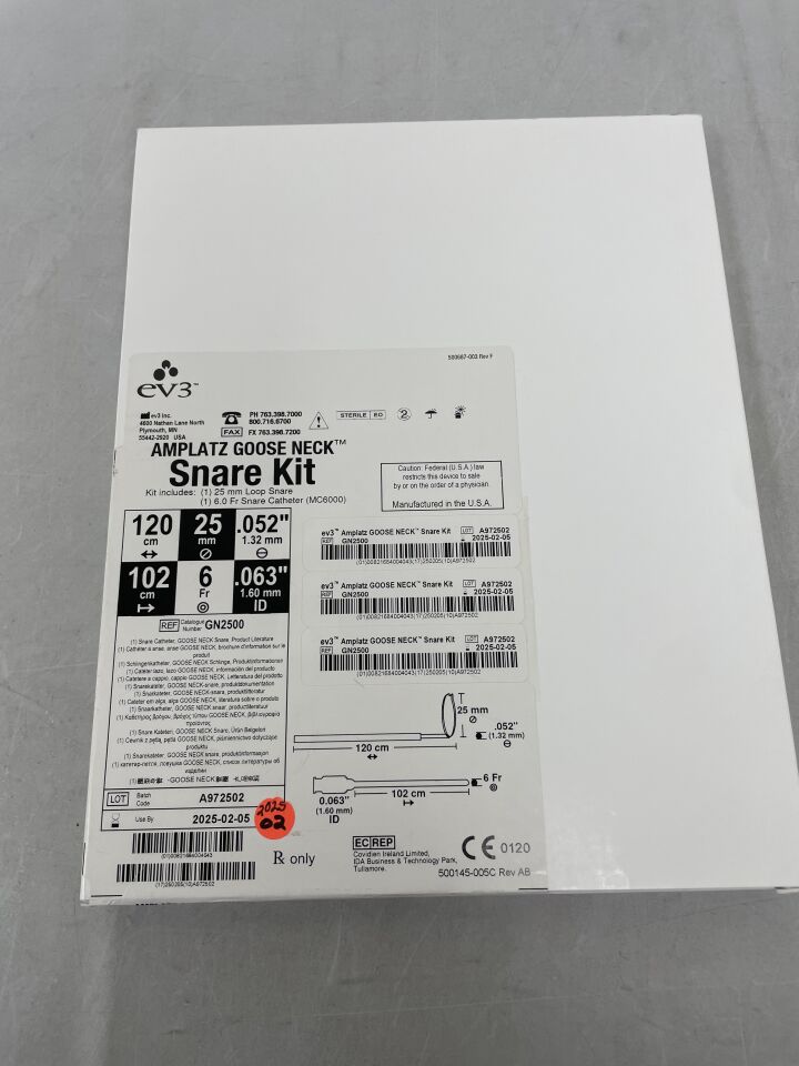 GN2500 - EV3 - ev3 Amplatz Goose Neck Snare Kit, 25mm, () - ( Expiry Date: 2025-02-05 )