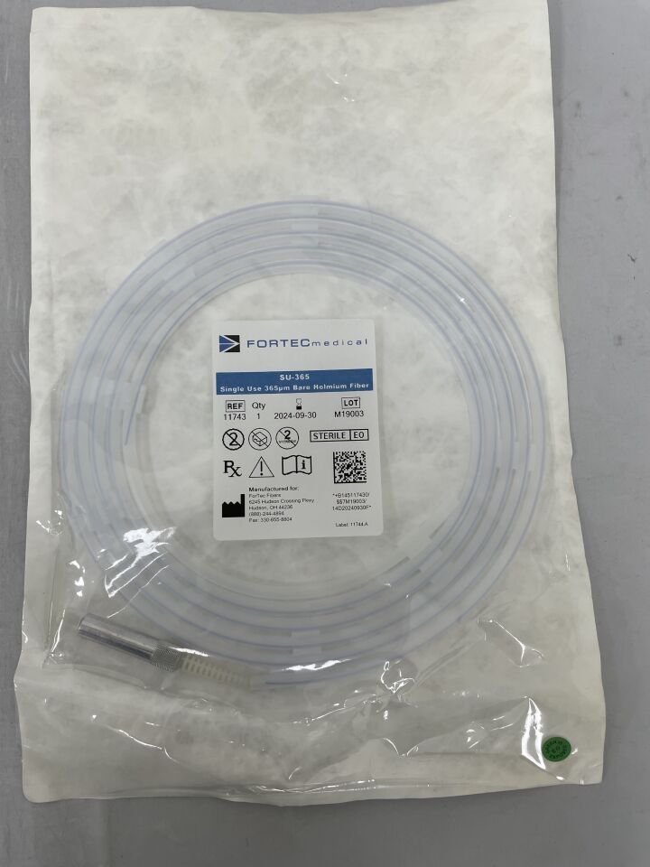 11743 - FORTEC MEDICAL - Bare Holmium Laser Fiber, 365µm, SU-365, (EA) - ( Expiry Date: 2024-09-30 )