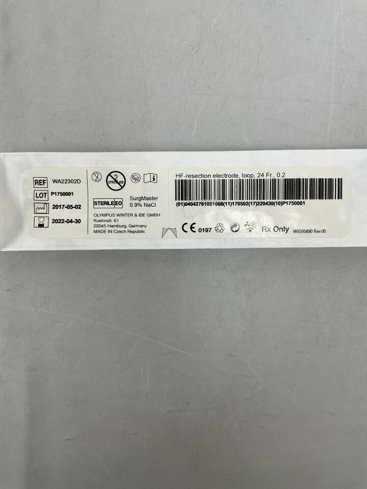 WA22302D - OLYMPUS - TURis HF-Resection Electrode, Loop, Medium 12°, (EA) - ( Expiry Date: 2023-10-03 )