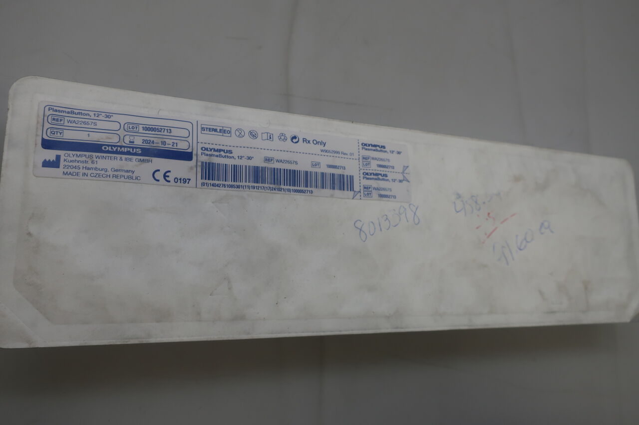 WA22657S - OLYMPUS - PlasmaButton HF-Resection Electrode For OES Pro Resectoscope, 24 Fr Size, 12 to 30° Button Tip, (EA) - ( Expiry Date: 2025-01-22 )