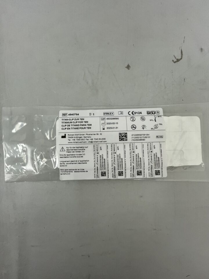 4840764 - RICHARD WOLF - Titan Clip for TEM (6/PK), (EA) - ( Expiry Date: 2025-01-31 )