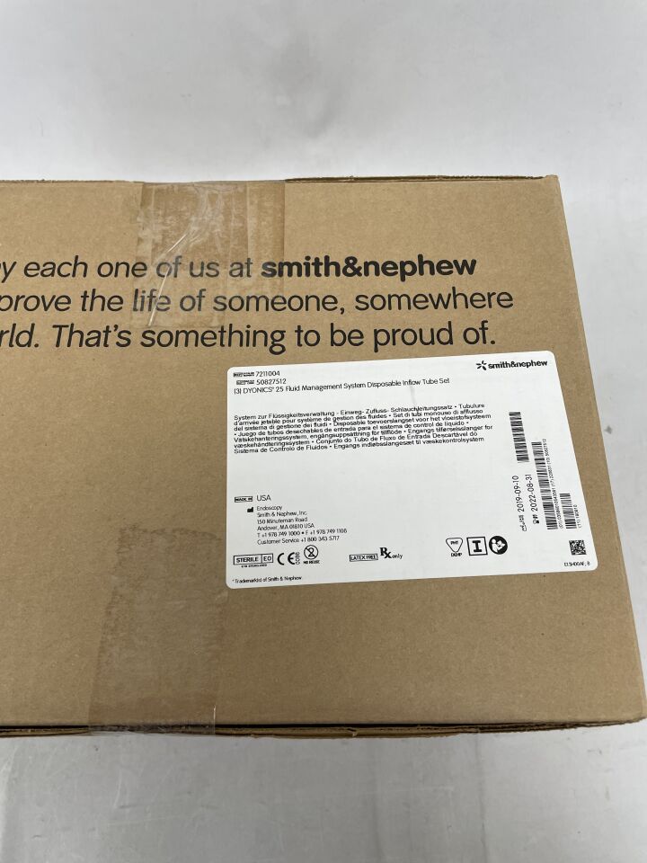 7211004 - SMITH & NEPHEW - Dyonics 25 Inflow Tube Set, (BX/3)