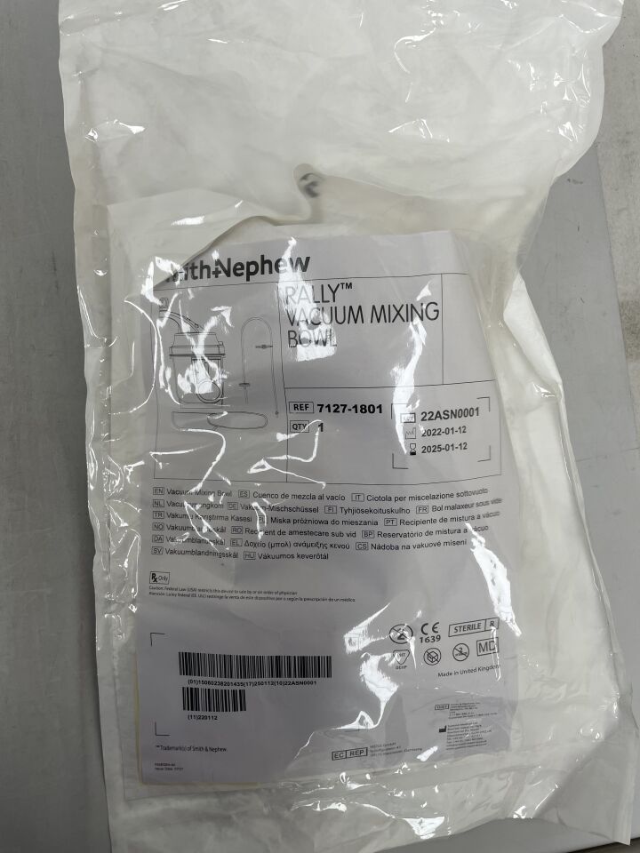 7127-1801 - SMITH & NEPHEW - RALLY Vacuum Mixing Bowl, (EA)