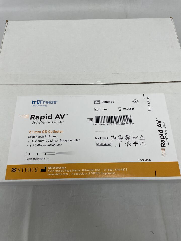 2000184 - STERIS - TruFreeze Rapid Active Venting Cathether, 2.1mm OD Catheter, (BX/5) - ( Expiry Date: 2024-06-01 )