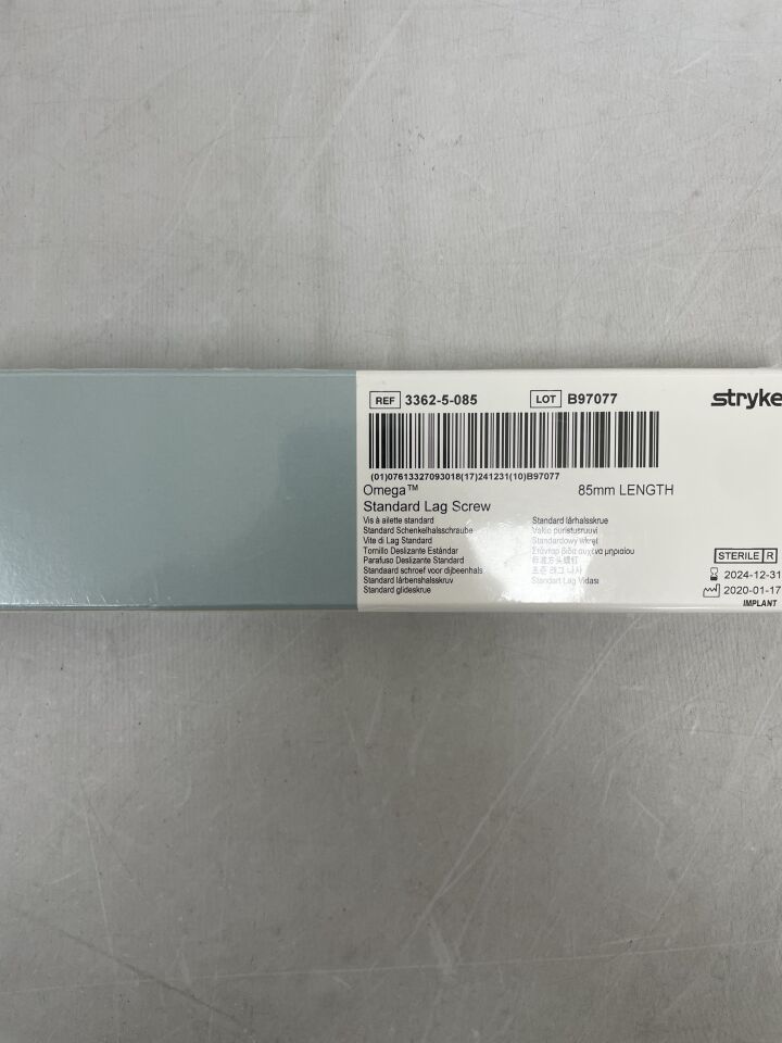 3362-5-085 - STRYKER - Omega + Plus Standard Lag Screw 13mm x 85mm, (BX/1) - ( Expiry Date: 2024-12-31 )