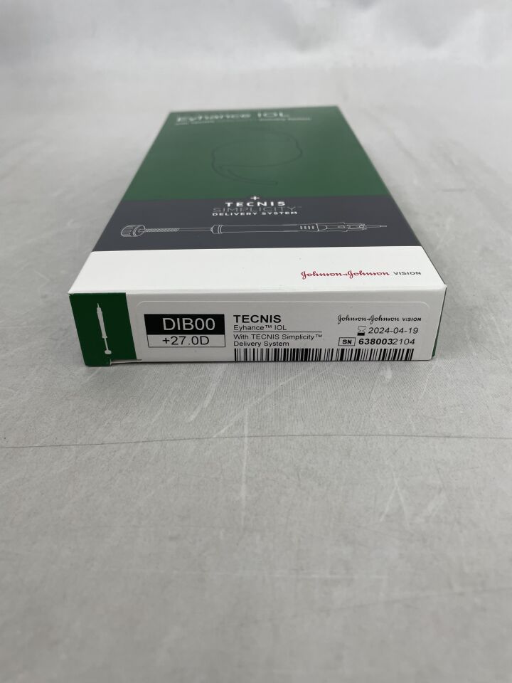 DIB00U0270 - JOHNSON & JOHNSON - TECNIS Eyhance IOL with TECNIS Simplicity Delivery System, +27.0D, (BX/1) - ( Expiry Date: 2024-04-19 )