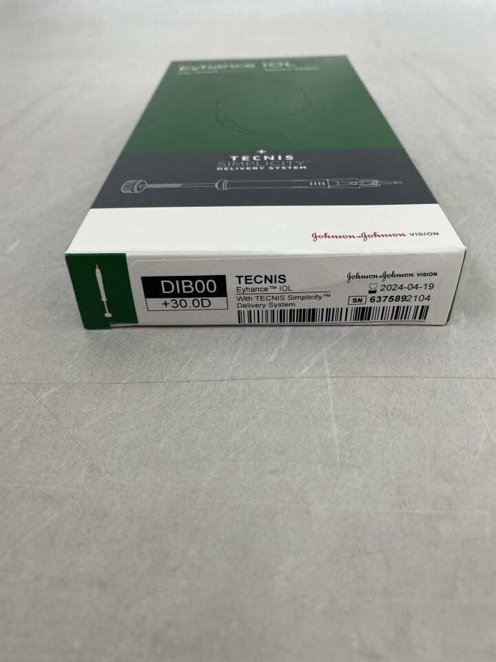 DIB00U0300 - JOHNSON & JOHNSON - TECNIS Eyhance IOL with TECNIS Simplicity Delivery System, +30.0D, (BX/1) - ( Expiry Date: 2024-04-19 )