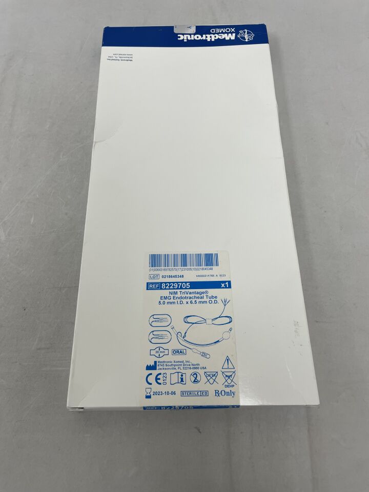 8229705 - MEDTRONIC - NIM TriVantage Endotracheal Tube: 5mm x 6.5mm, (BX/1) - ( Expiry Date: 2023-10-06 )