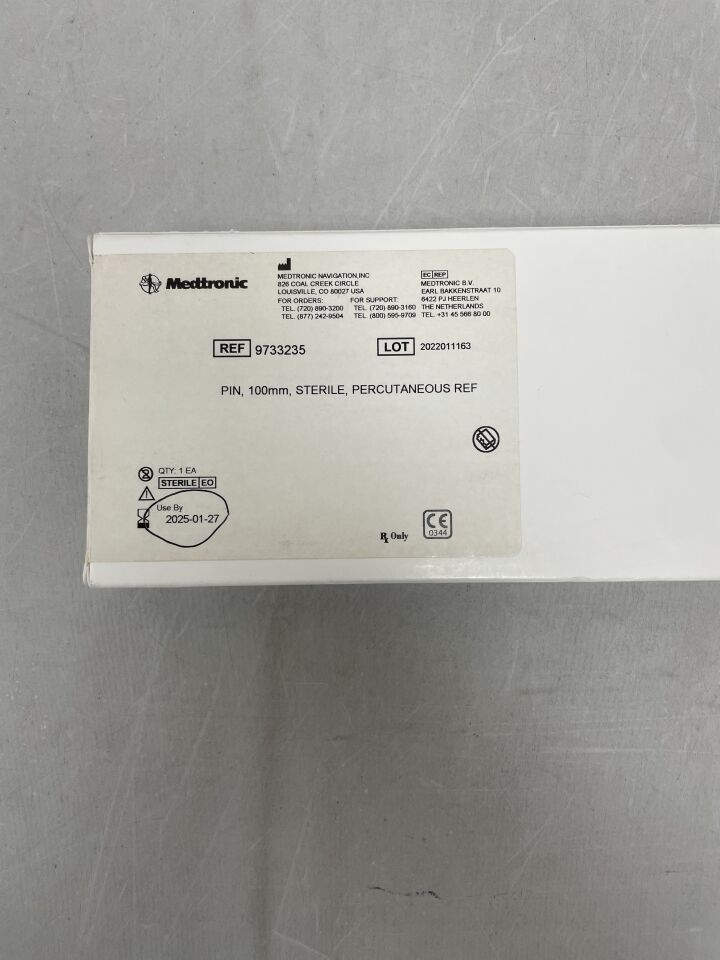 9733235 - MEDTRONIC - Percutaneous Pin, 100mm, (BX/1) - ( Expiry Date: 2025-01-27 )