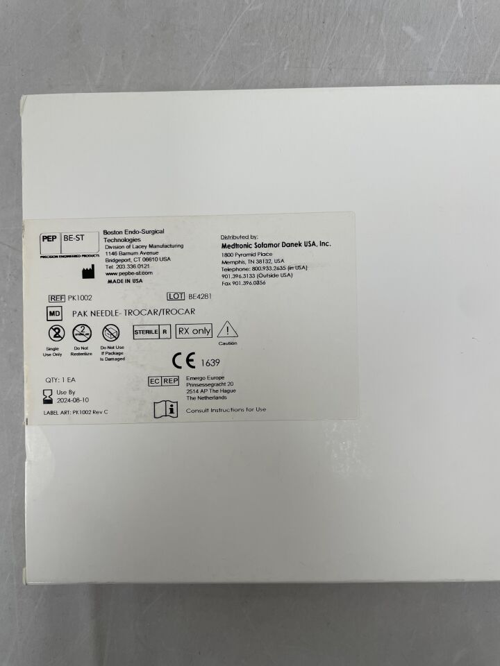 PK1002 - MEDTRONIC - pak pedicle access kit: beveled tip, trocar tip two needles, (BX/1) - ( Expiry Date: 2024-08-10 )