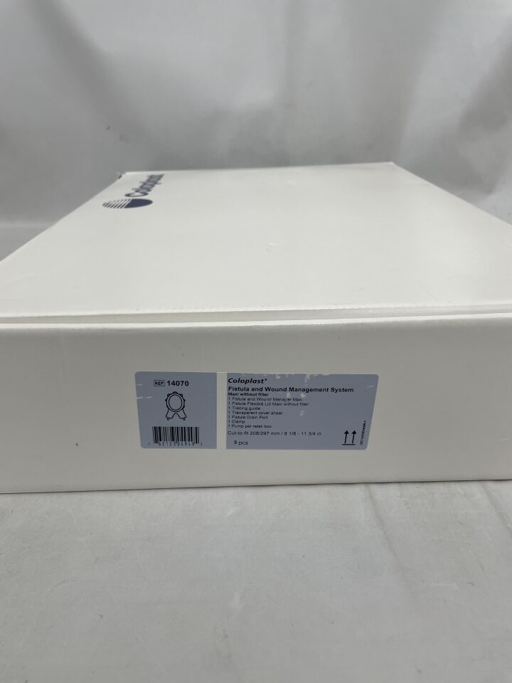 14070 - COLOPLAST - Fistula and Wound Drainage Pouch, Maxi, 8-1/8 x 6-1/4" , (BX/3) - ( Expiry Date: 2024-02-24 )