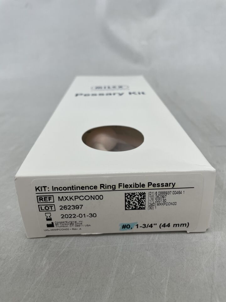 MXKPCON00 - COOPER SURGICAL - Incontinence Ring Kit Flexible Pessary #0; 1 3/4" (44mm), (BX/1) - ( Expiry Date: 2022-01-30 )