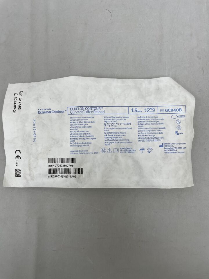 GCR40B - ETHICON - Echelon Contour Curved Cutter Reload 1.5mm, (EA) - ( Expiry Date: 2024-07-31 )