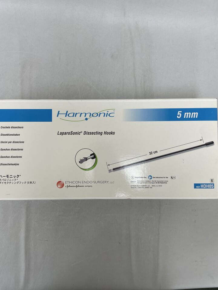 HDH05 - ETHICON - Harmonic Ultrasonic Hook Blade, 32 cm Length, (BX/6) - ( Expiry Date: 2024-07-31 )
