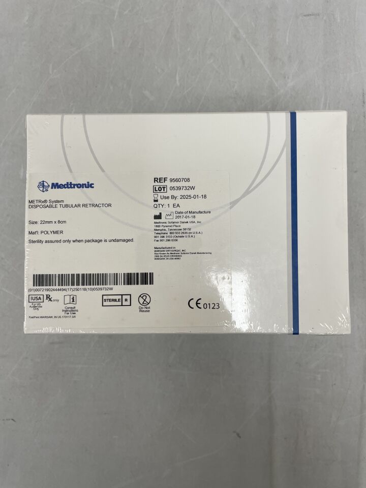 9560708 - MEDTRONIC - METRx Disposable Tubular Retractor, Polymer 22mm x 8cm, (BX/1) - ( Expiry Date: 2025-01-18 )