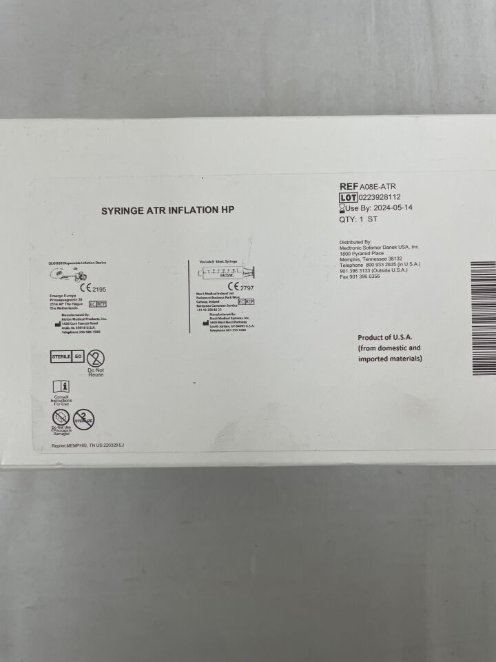 A08E-ATR - MEDTRONIC - kyphon inflation syringe, () - ( Expiry Date: 2024-05-14 )