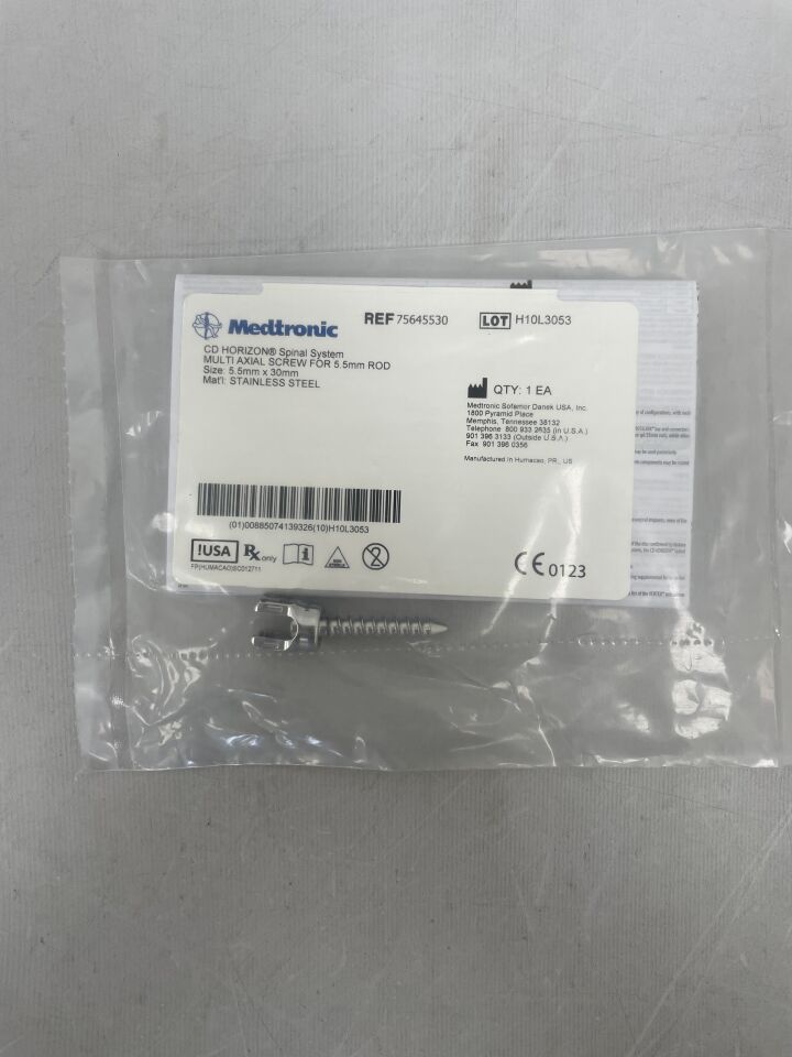 75645530 - MEDTRONIC - CD HORIZON Spinal System Multi Axial Screw, 5.5 x 30mm , ( EA ) - ( Expiry Date : 2099-12-31 )
