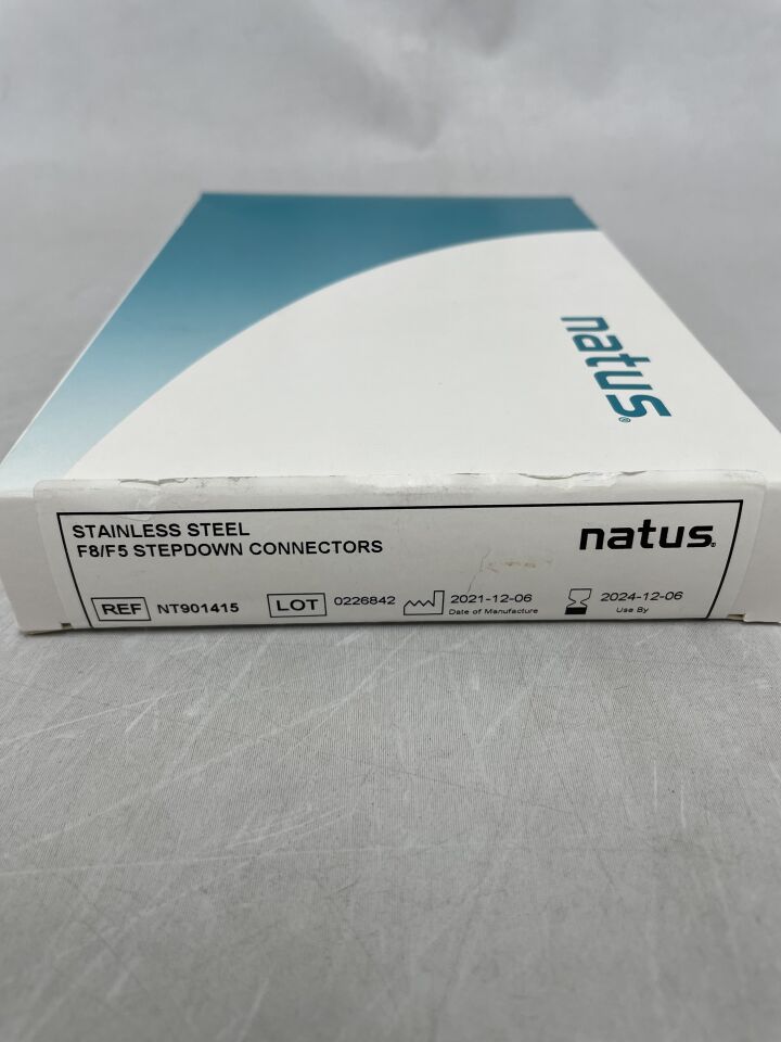 NT901415 - NATUS - Stainless Steel F8/F5 Stepdown Connectors, (BX/1) - ( Expiry Date: 2024-12-06 )