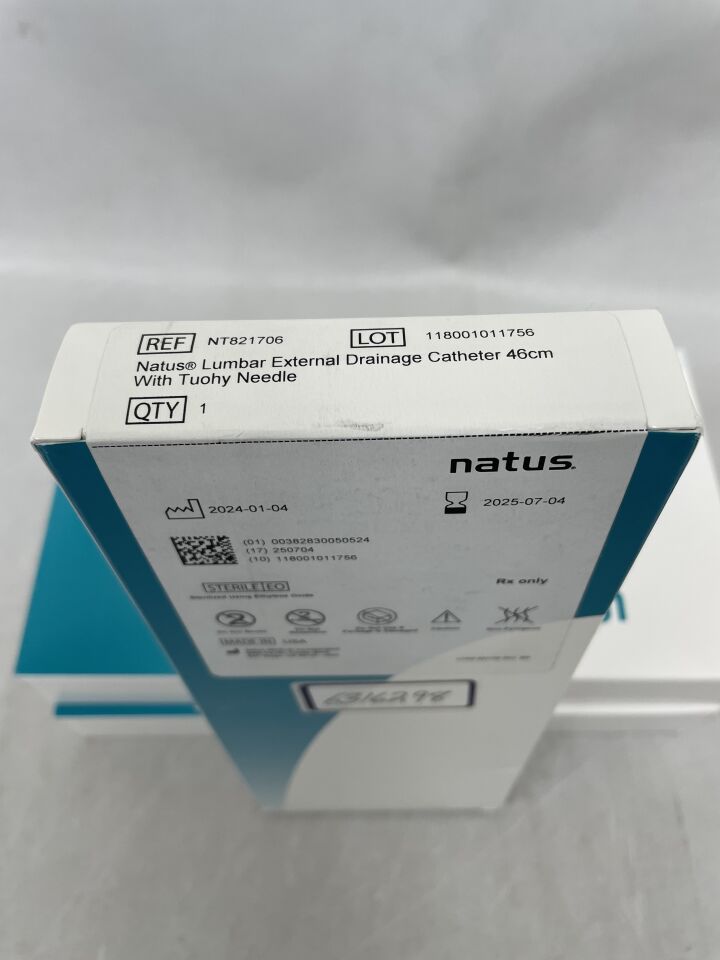 NT821706 - NATUS - 腰椎外引流導管(附 Touhy 針),46cm,(BX/1)-(有效期至:2025-07-04)