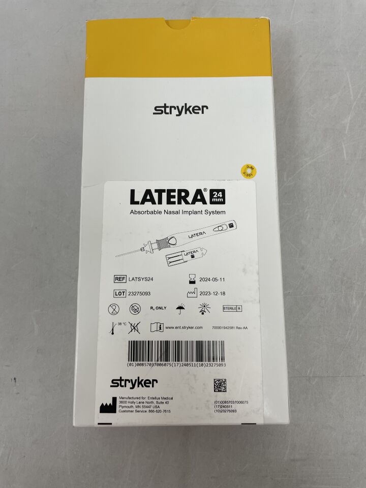 LATSYS24 - STRYKER - Latera Absorbable Nasal Implant System, 24mm, (BX/1) - ( Expiry Date: 2024-05-11 )