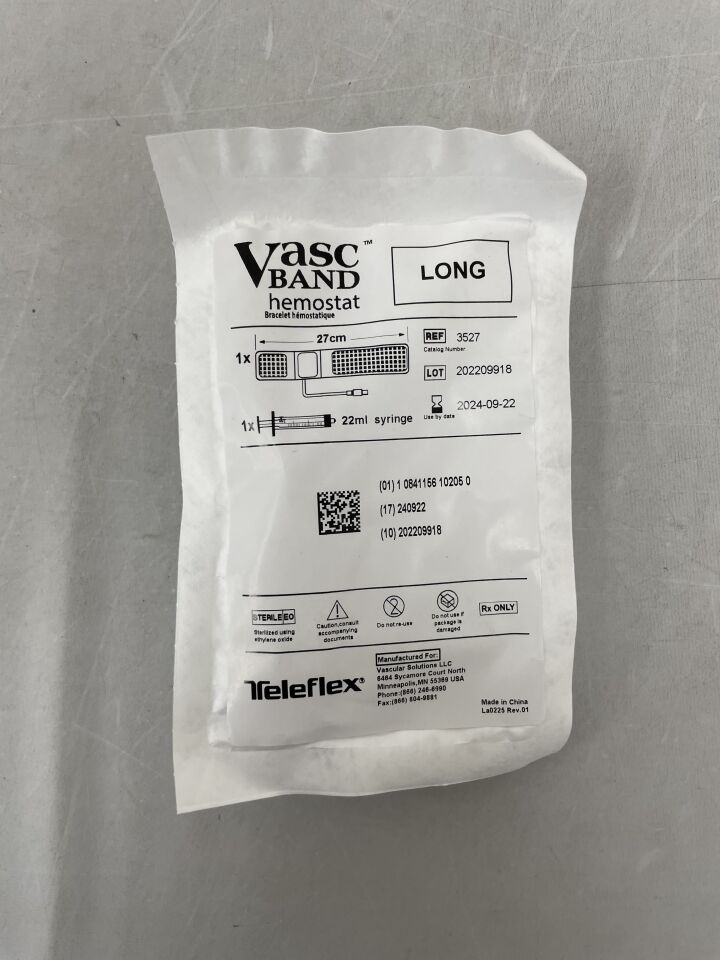 3527 - TELEFLEX - Vasc Band Hemostat, Long, 27cm, (EA) - ( Expiry Date: 2024-09-22 )