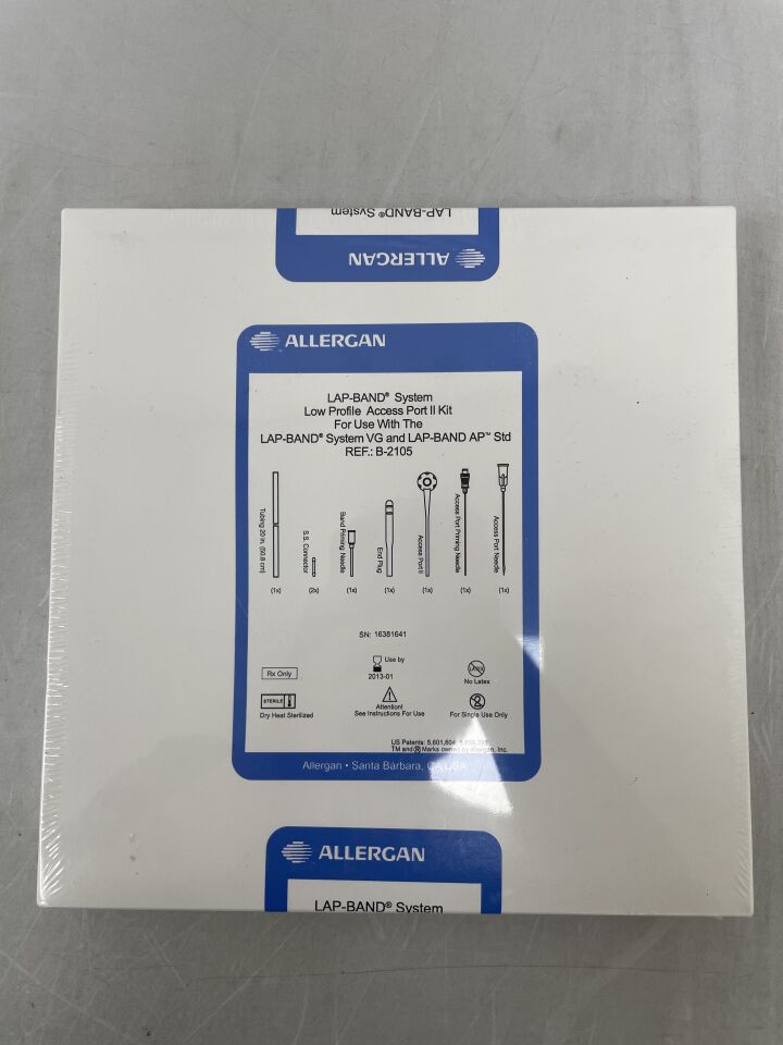 B-2105 - ALLERGAN - lap-band system, access port ii kit, low profile, for use w/ vg & ap std, (BX/1) - ( Expiry Date: 2013-01-01 )