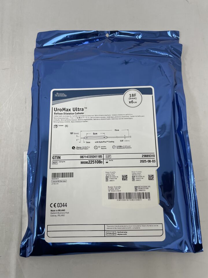 225108 - BOSTON SCIENTIFIC - UroMax Ultra Balloon Dilatation Catheter - 18Fr x 6cm , ( EA ) - ( Expiry Date : 2025-08-03 )