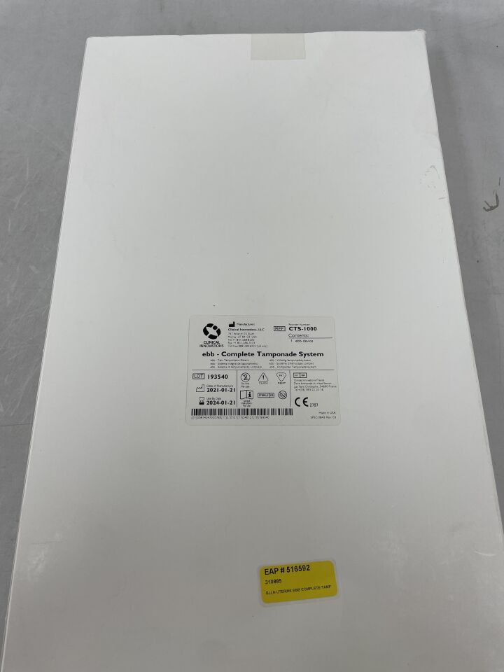 CTS-1000 - CLINICAL INNOVATIONS - Clinical Innovations ebb Complete Tamponade System- Postpartum Hemorrhage Balloon, (BX/1) - ( Expiry Date: 2023-05-01 )
