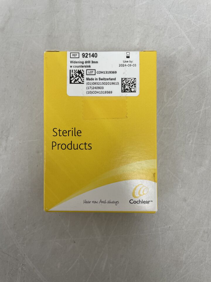 92140 - COCHLEAR - Widening Drill 3mm With Countersink, (BX/1) - ( Expiry Date: 2024-09-03 )