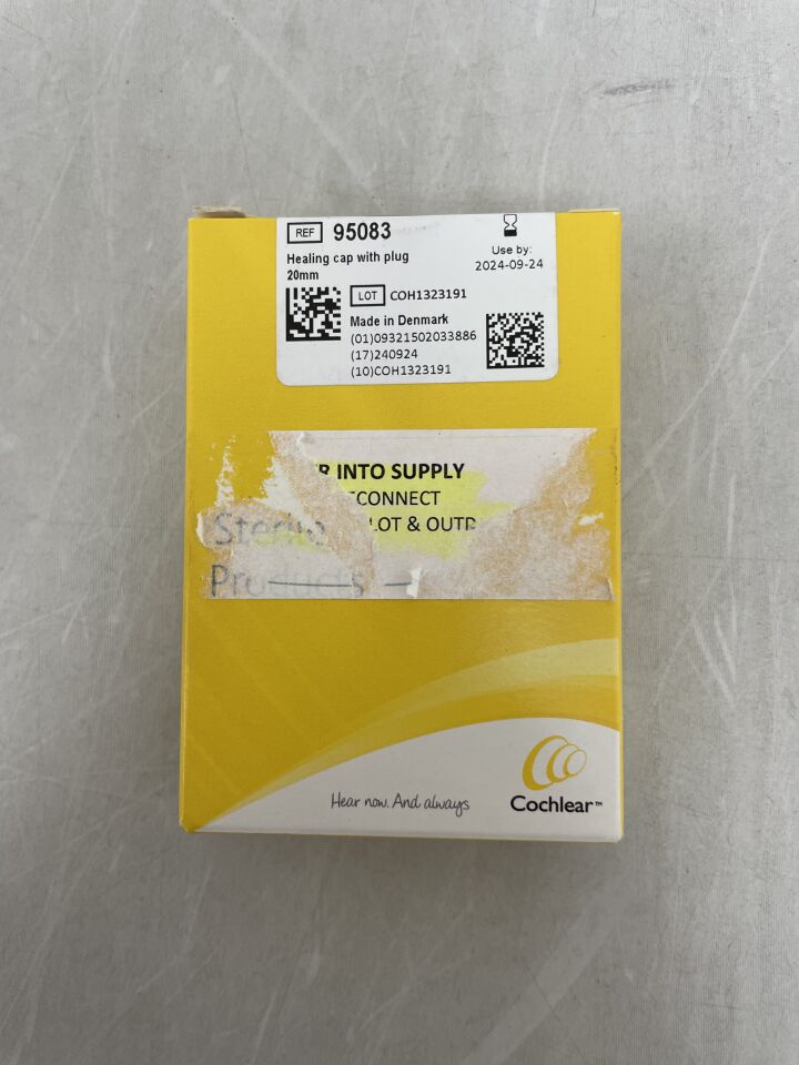 95083 - COCHLEAR - Healing Cap with Plug, 20mm , (BX/1) - ( Expiry Date: 2024-09-24 )