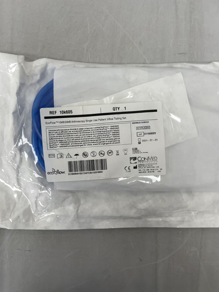 10K605 - CONMED - 10K Inflow Tube Set, (EA) - ( Expiry Date: 2024-07-31 )