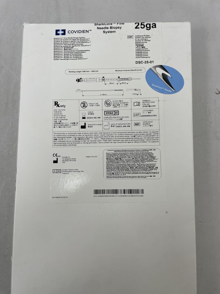 DSC-25-01 - COVIDIEN - sharkcore fine needle biopsy system, () - ( Expiry Date: 2023-06-08 )