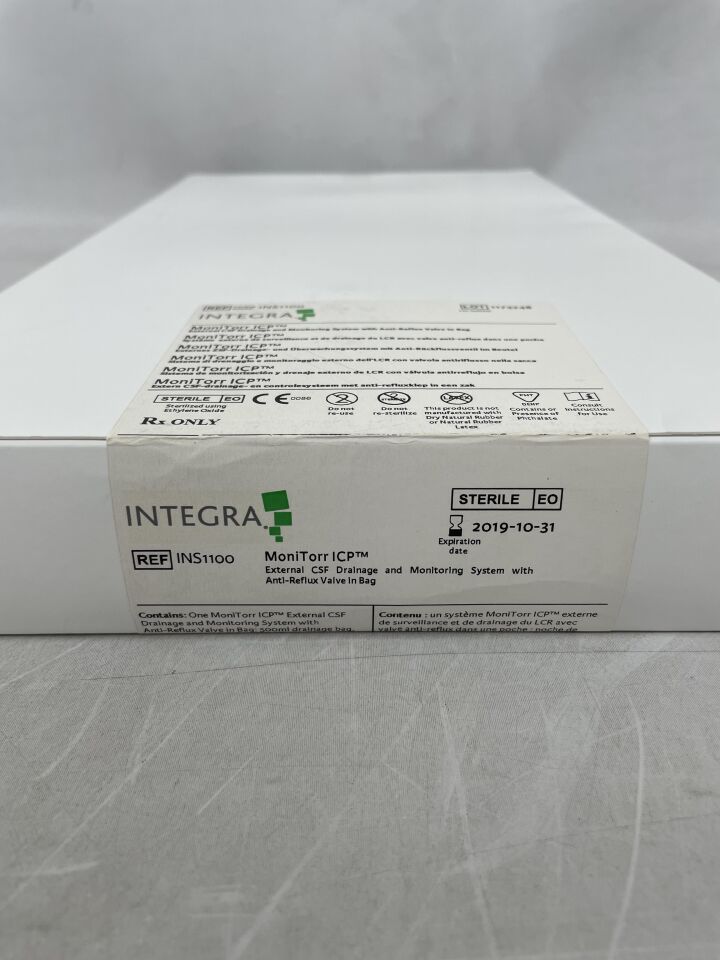 INS1100 - INTEGRA - MoniTorr ICP External CSF Drainage and Monitoring System with Anti-Reflux Valve, (BX/1) - ( Expiry Date: 2019-10-31 )