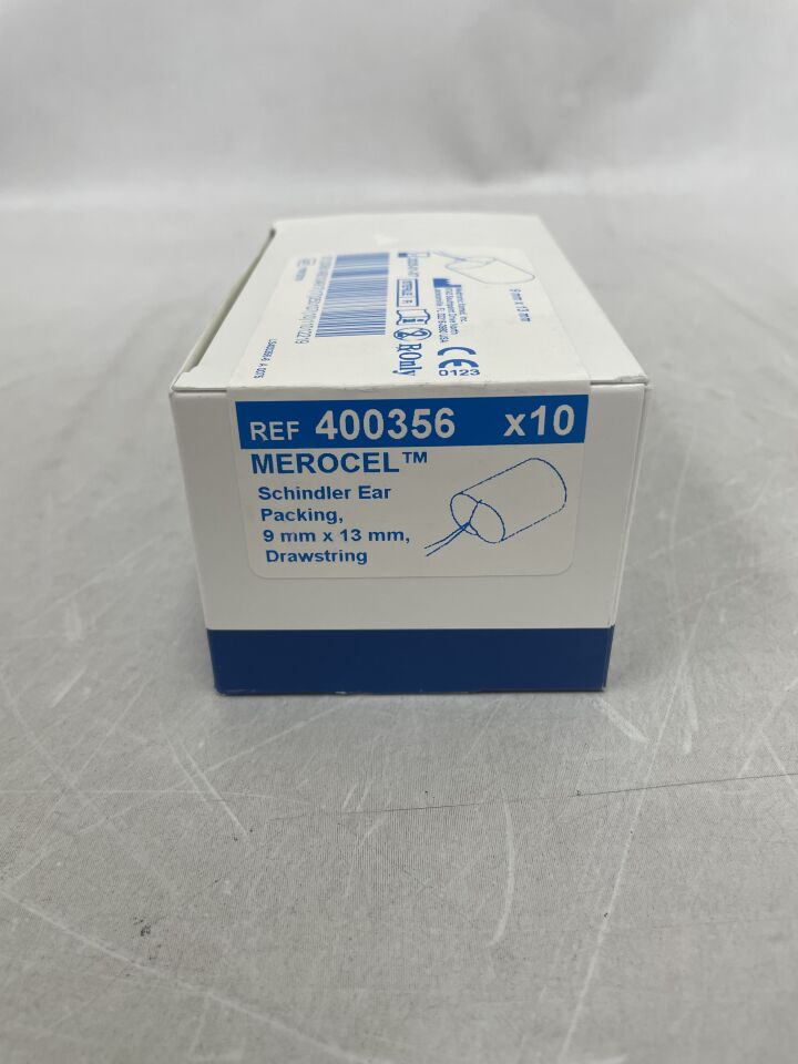 400356 - MEDTRONIC - Merocel Schindler Ear Packing, 9mm x 13mm Drawstring, (BX/10) - ( Expiry Date: 2025-01-07 )
