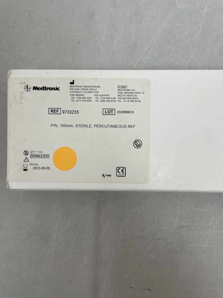9733235 - MEDTRONIC - Percutaneous Pin, 100mm, (BX/1) - ( Expiry Date: 2023-08-05 )