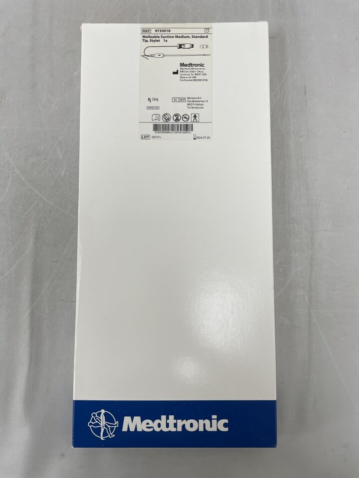 9735016 - MEDTRONIC - Malleable Suction Medium, Standard Tip, Stylet, (BX/1) - ( Expiry Date: 2024-07-20 )