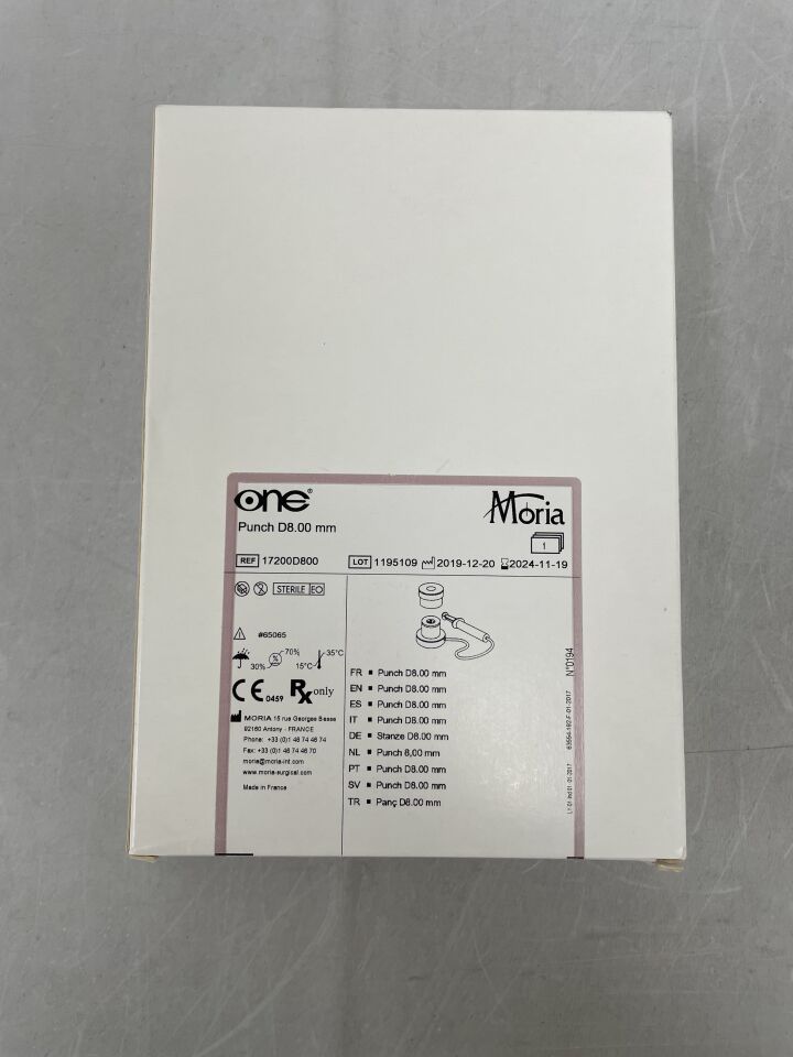 17200D800 - MORIA - Punch, 8.00mm, (BX/1) - ( Expiry Date: 2024-11-11 )