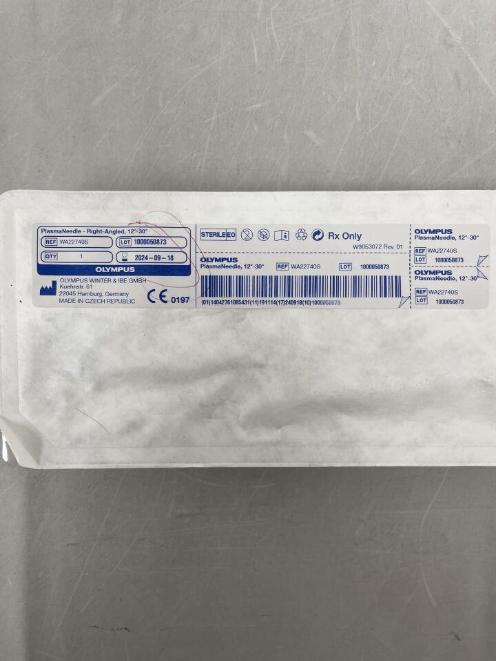 WA22740S - OLYMPUS - PlasmaNeedle HF-Resection Electrode w/Cable, Angled, (EA) - ( Expiry Date: 2024-09-18 )