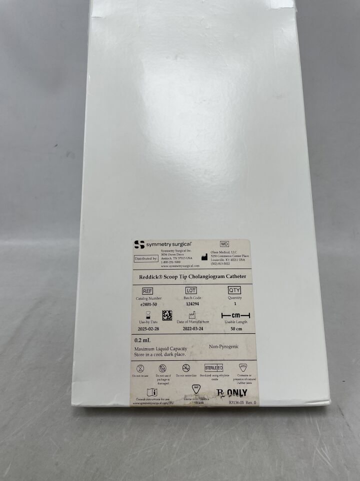 e2401-50 - SYMMETRY SURGICAL - Reddick Scoop Tip Cholangiogram Catheter (with Needle Introducer Set), (BX/1) - ( Expiry Date: 2025-02-28 )