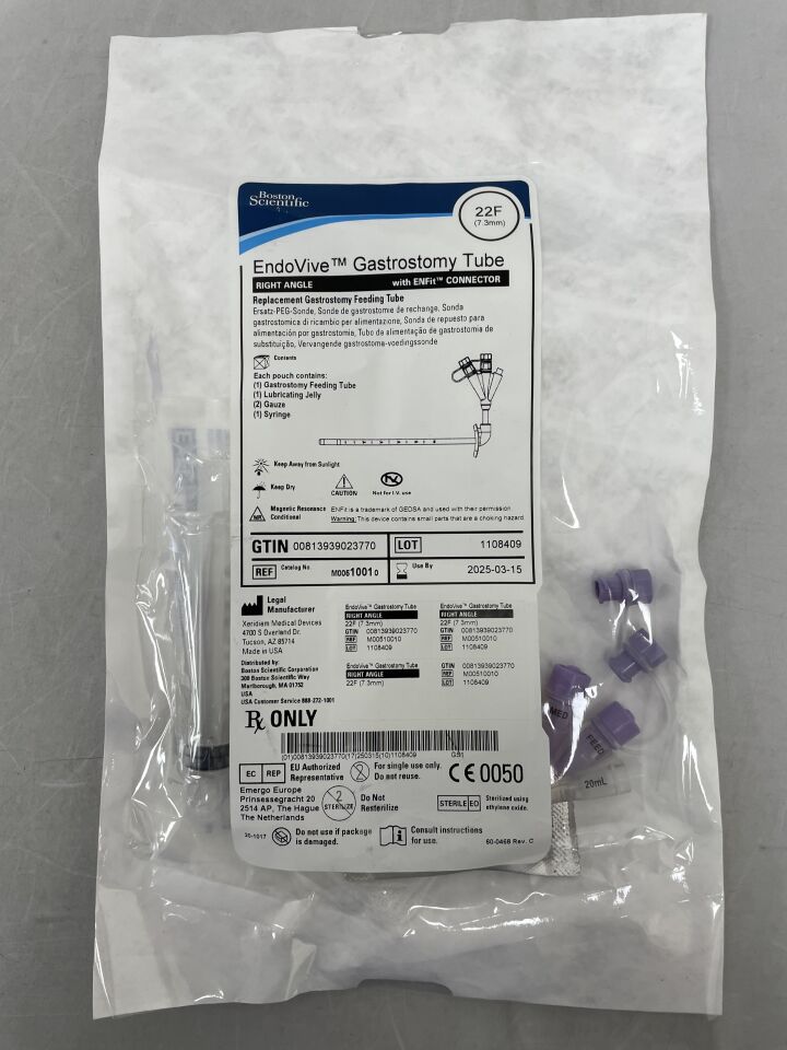1001 - BOSTON SCIENTIFIC - Endovive Gastronmy Tube, 22F, (EA) - ( Expiry Date: 2025-03-15 )