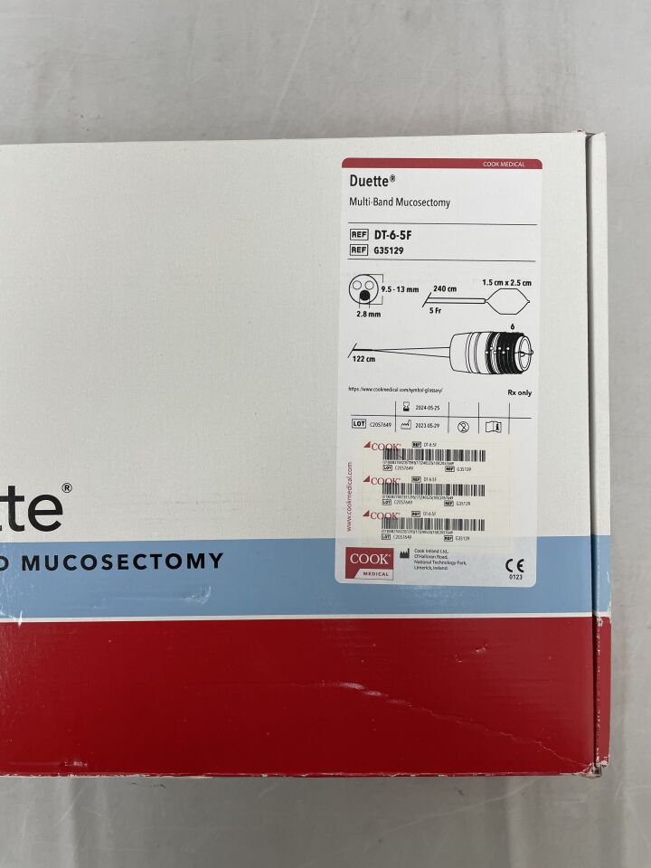 G35129 - COOK - Duette Multi-Band Mucosectomy - DT-6-5F - 9.5-13mm x 5Fr, (BX/1) - ( Expiry Date: 2024-05-25 )