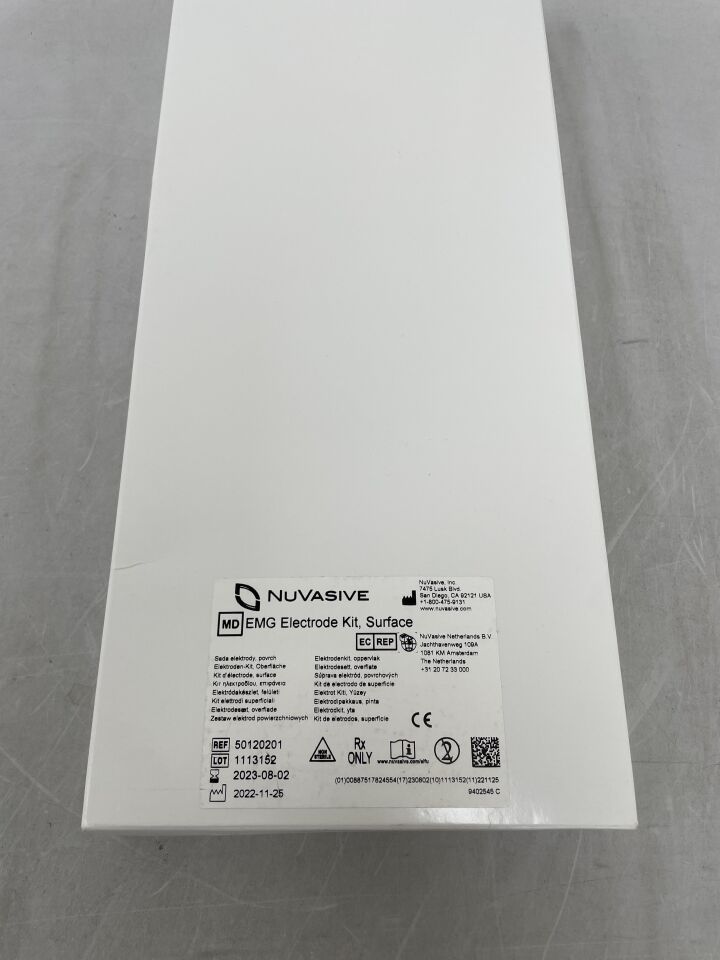 50120201 - NUVASIVE - PULSE EMG Electrode Kit, Surface, (BX/1) - ( Expiry Date: 2023-08-02 )