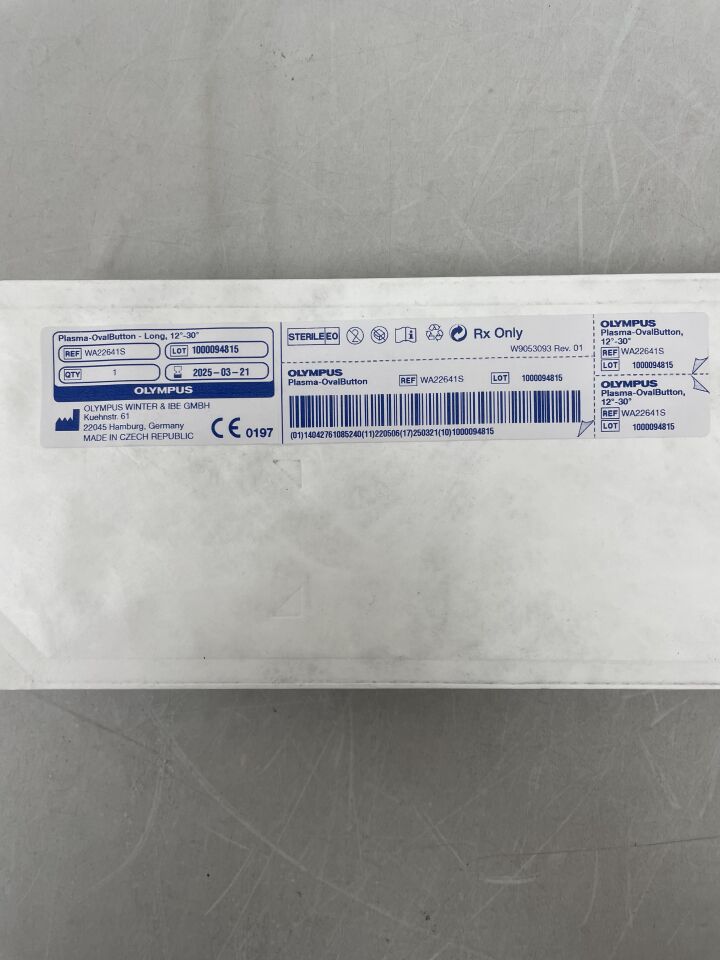 WA22641S - OLYMPUS - Plasma-OvalButton HF-Resection Electrode w/Cable, Long 12-30 Degree, (EA) - ( Expiry Date: 2025-03-21 )