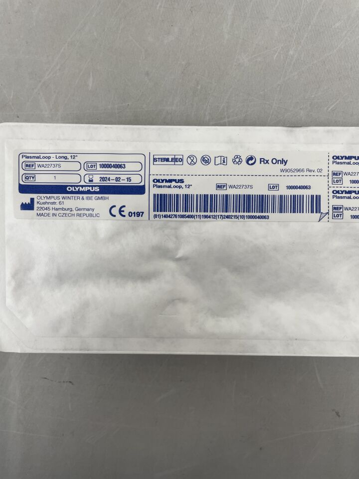 WA22737S - OLYMPUS - PlasmaLoop HF-Resection Electrode w/Cable, Large Loop, 12 Degree
, () - ( Expiry Date: 2024-02-15 )