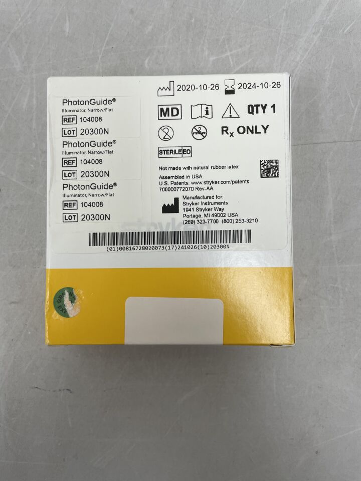 104008 - STRYKER - invuity photonguide illuminator, narrow/flat, (BX/1) - ( Expiry Date: 2024-10-26 )