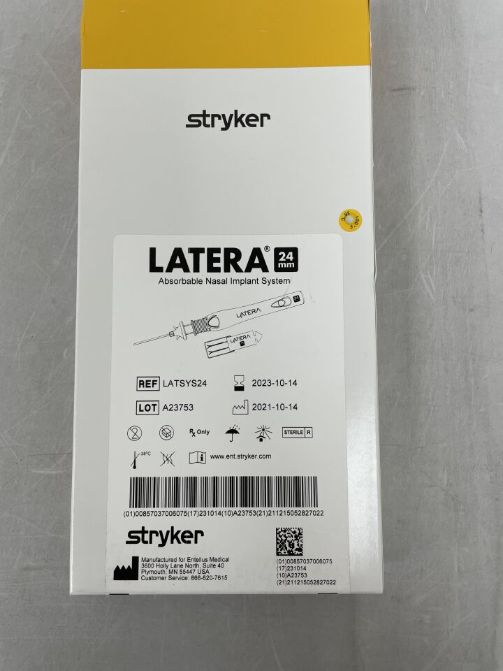 LATSYS24 - STRYKER - Latera Absorbable Nasal Implant System, 24mm, (BX/1) - ( Expiry Date: 2023-10-14 )
